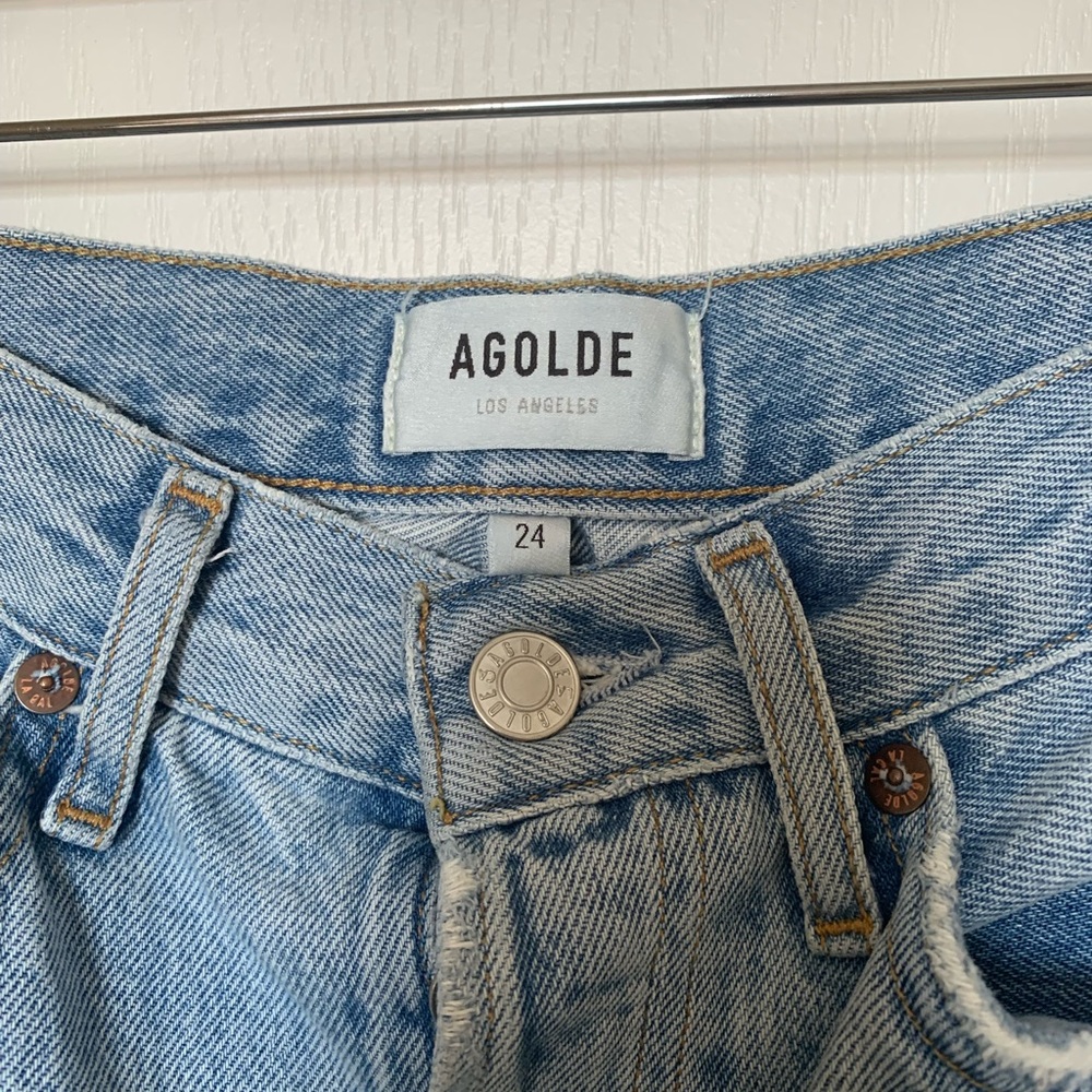 AGOLDE Women's Light Blue '90s Jeans - Picture 5 of 10